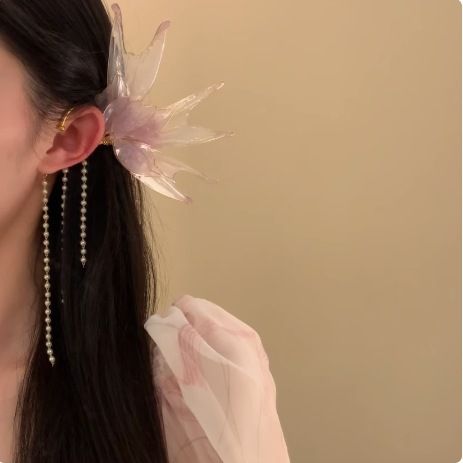 Orecchini a forma di farfalla con nappe, stile principessa sirena, squisiti, super fata, per donne, gioielli per orecchie dolci, stile cinese_voghion.com