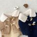 Autumn and Winter thickened warm dog cat buckle polar fleece coat Teddy Yorkshire bear small puppy clothes_voghion.com