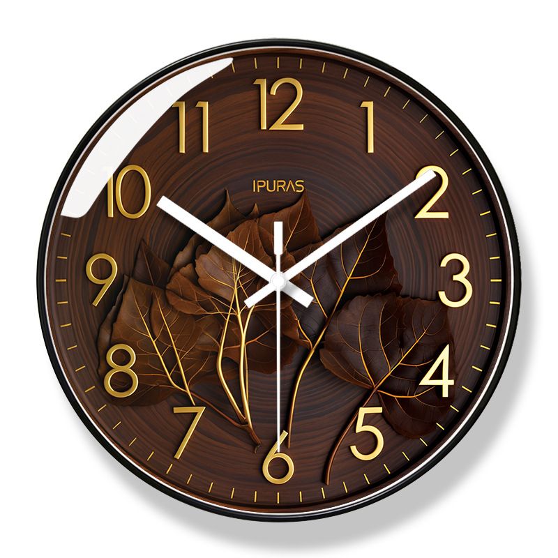 Yipula 7231 Light Luxury Wall Living Room Creative Simple Sweep Second Fashionable Elegant Bedroom Silent Quartz Clock_voghion.com