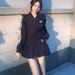Y2K Lace Bow Casual Jacket Coat For Women High Street Mini Skirt Niche Design Sweet Style Set_voghion.com