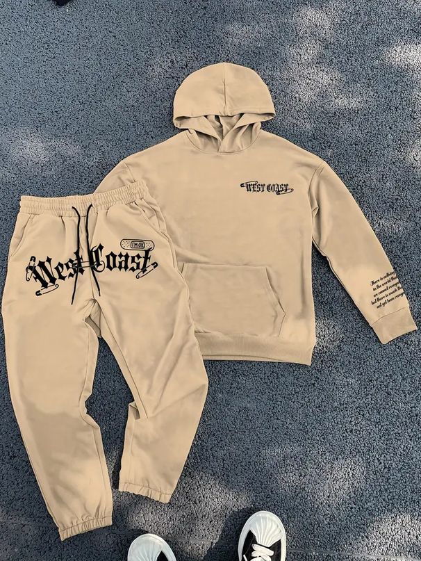 Men's 3D Digital Print Hoodie & Jogger Set - Trendy Streetwear For Casual Comfort_voghion.com