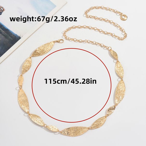 Cintura sottile di alta qualità Y2K, stile etnico, stile bohémien, con farfalla in metallo e foglia, accessori da donna_voghion.com