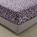 Purple Leopard Print Fitted Sheet - 3D Printed Polyester Bed Cover With Elastic Edges, Soft & Stylish, Fits Twin/Twin XL/Full/Queen/King Mattresses_voghion.com