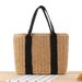 New European and American Style Simple Paper Woven Bag Hand Woven Large Capacity Single Shoulder Hand-held Dual-use Women's Bag_voghion.com