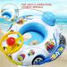 Baby Swim Ring For 1-3 Years Old - Inflatable Car Boat Pool Float With Steering Wheel & Horn Cute Cartoon Design For Toddler Water Play_voghion.com