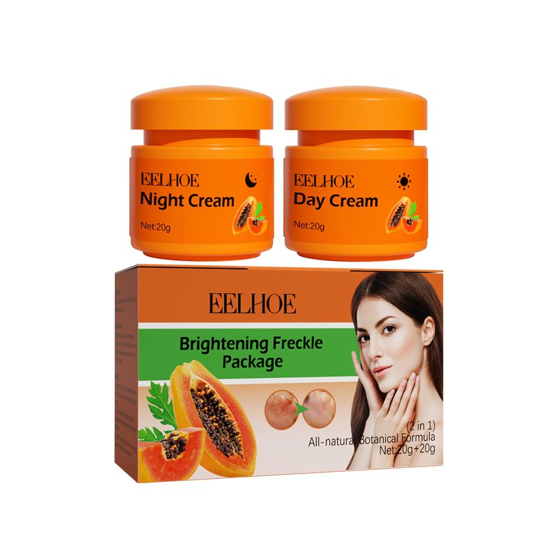 EELHOE Papaya Whitening Freckle Cream Desalinates Facial Freckles Dark Spots, Brightens and Moisturizes Skin Sooner or_voghion.com