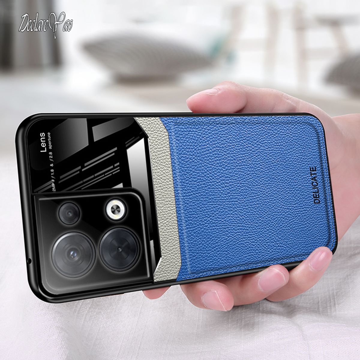 Reno 6 Pro Case DECLAREYAO Slim Silicone Soft Coque For OPPO Reno 8 7 5 Pro Plus 4 3 3A 7Z 6Z 5Z 4Z 2Z Δερμάτινη θήκη σκληρή_voghion.com