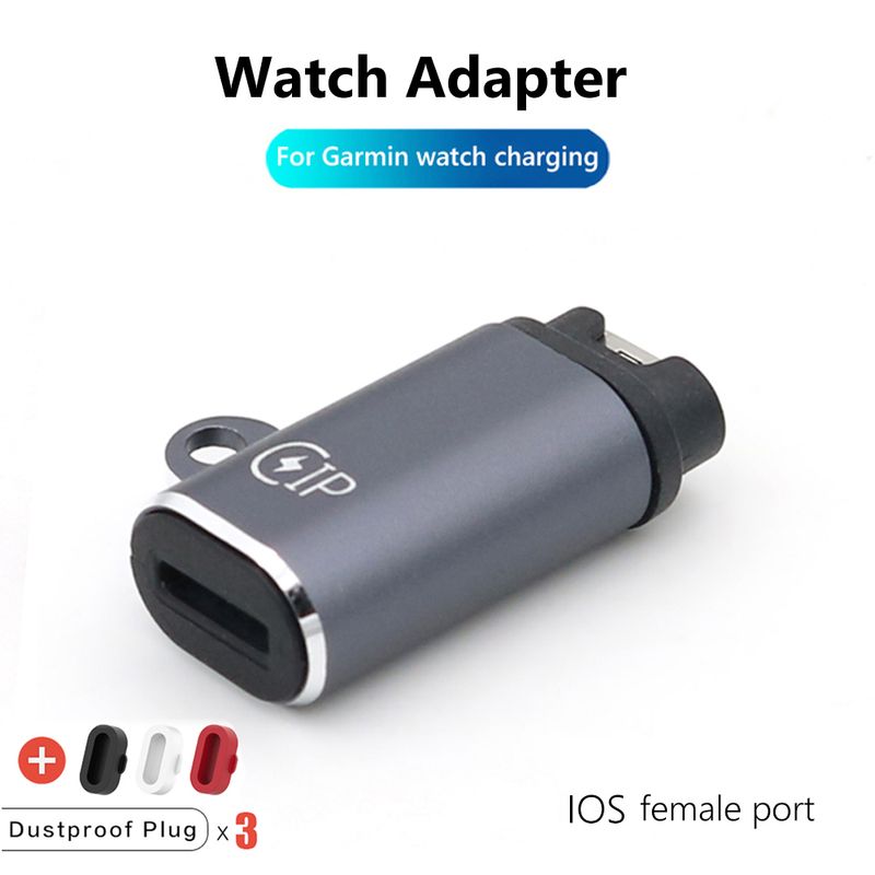Type-C/4-bens/Micro USB-opladeradapter til Garmin Fenix ​​7/7S/7X/6/6S/6X/5 Forerunner 745 955 smartur_voghion.com