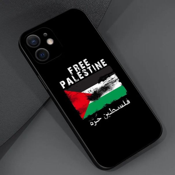 Custodia per cellulare colomba con bandiera palestinese per iPhone 15_voghion.com