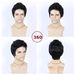 Synthetic Clip-in New Wigs Men's Black Fashion Synthetic Wigs_voghion.com