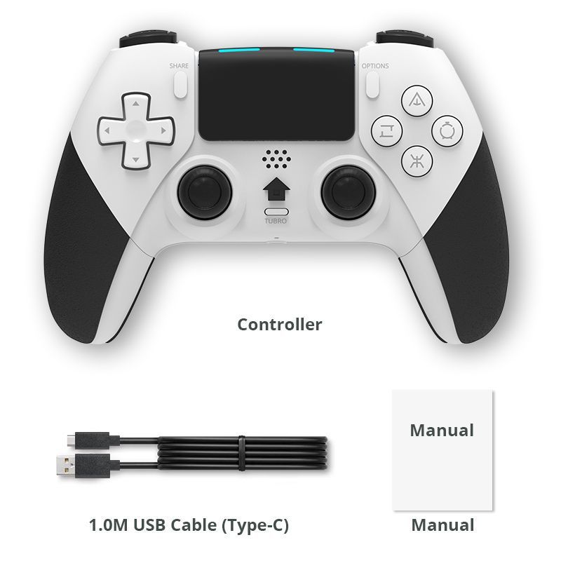 Geschikt voor PS4/Slim/Pro console draadloze Bluetooth game controller met somatosensorische zes-assige vibratie T29 handvat_voghion.com