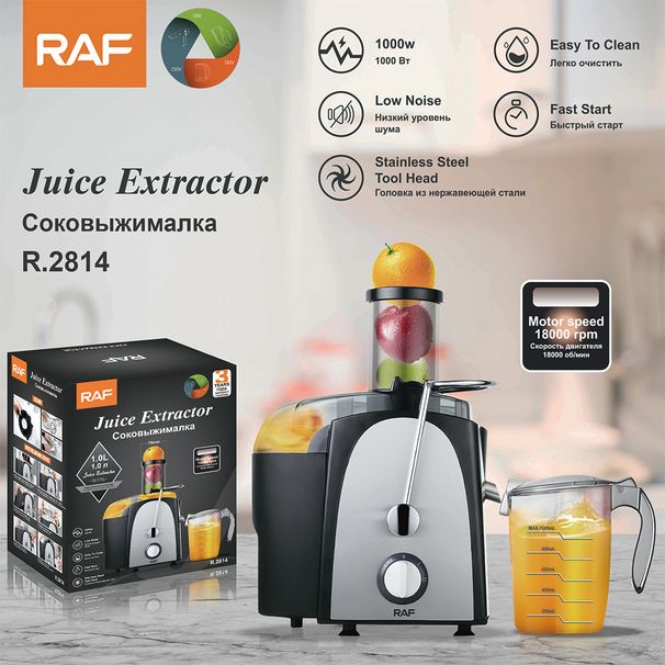 RAF Stainless Steel Children's Fruit Machine Food Processor / Juicer With Juice And Pulp Separation_voghion.com