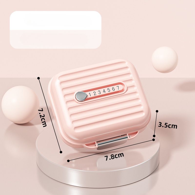 Draagbare wekelijkse pillendoos - 7-daagse reispillendoos met compartimenten, kleine verzegelde medicijndoos_voghion.com