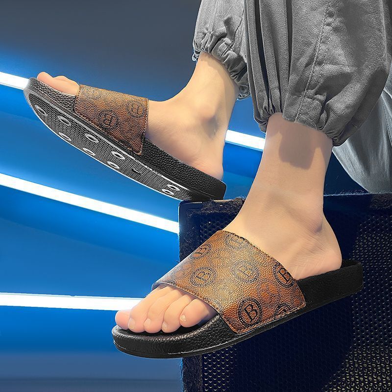 Slippers Men In Summer, One Line Drag, Light , Casual, Breathable, Soft Bottom, Lightweight, Size 47 Slippers For_voghion.com