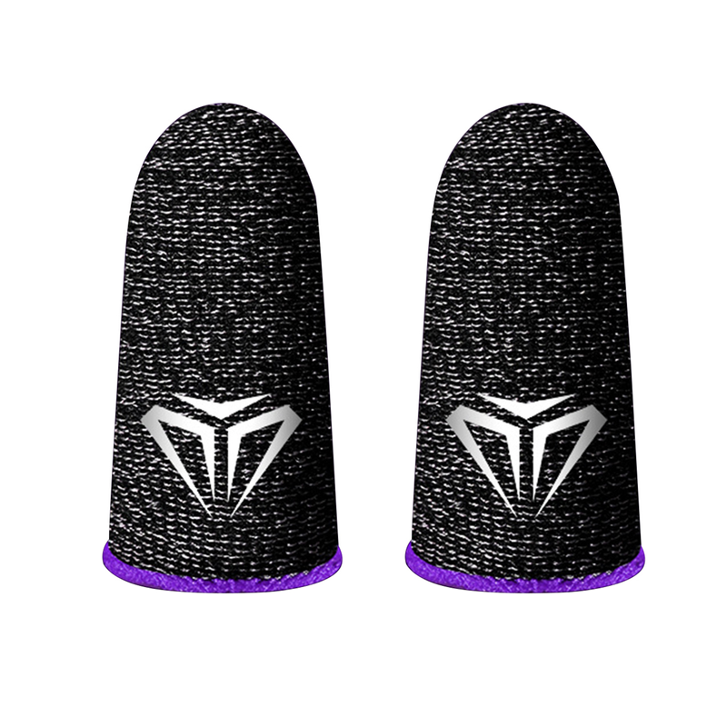 Kunjiuyou 1 Pair S02 Finger Cover Sensitive Breathable Sweat-proof Video Games Touch Screen Fingertip Gloves For PUBG Mobile Game-Red_voghion.com
