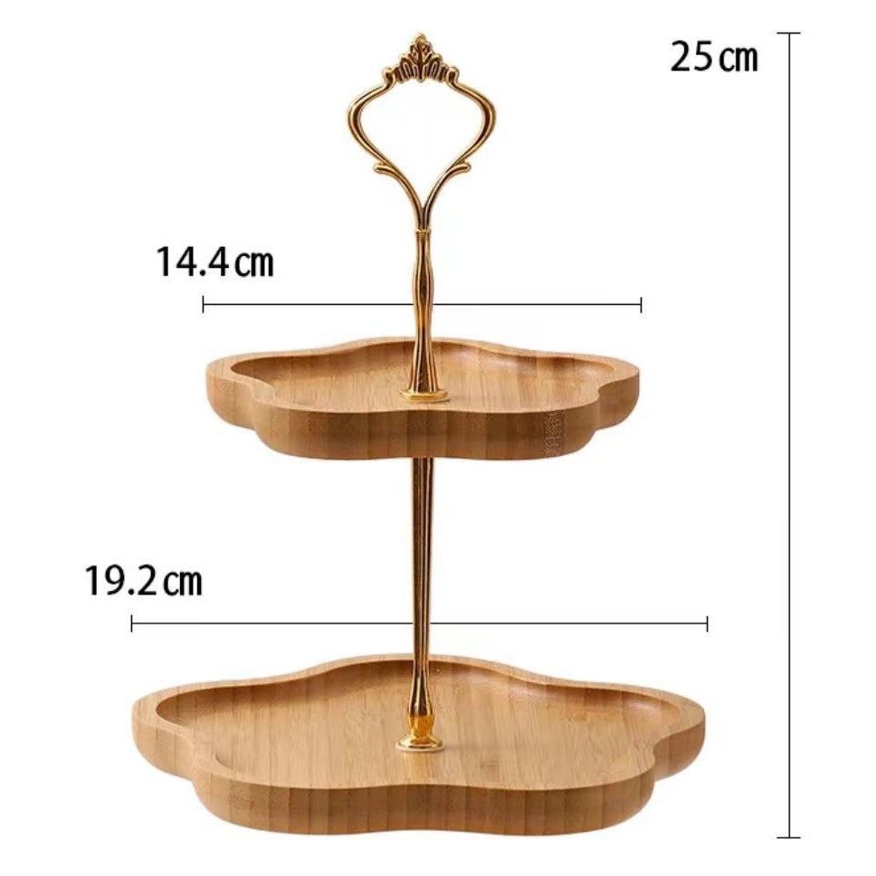 3-stöckiges Obsttablett – Mehrzweck-Servierplatte für Snacks, Nüsse und Desserts, perfekt für den Nachmittagstee und als Wohnzimmerdekoration._voghion.com