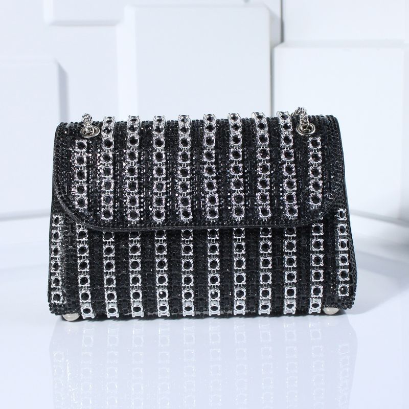 Celebrity Fashion Crossbody torba za večeru s dijamantima, nježna ženska četvrtasta torba za starije osobe_voghion.com