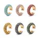C-shaped Cuff Y2K Micro Inlaid Full Diamond Colorful Non-pierced Clip Exaggerated Earrings Fashion Ear Accessories_voghion.com