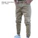 2024 Herbst Slim Fit Erkek Jeans Reine Farbe Casual Elastische Taille Jeans Strahl Fuß Streetweet Jogger Denim Hosen_voghion.com