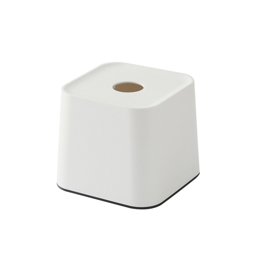 Scatola di fazzoletti quadrata in plastica nordica da 2 pezzi, scatola di carta creativa_voghion.com