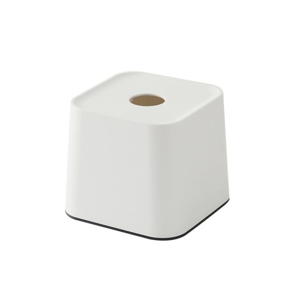 Scatola di fazzoletti quadrata in plastica nordica da 2 pezzi, scatola di carta creativa_voghion.com