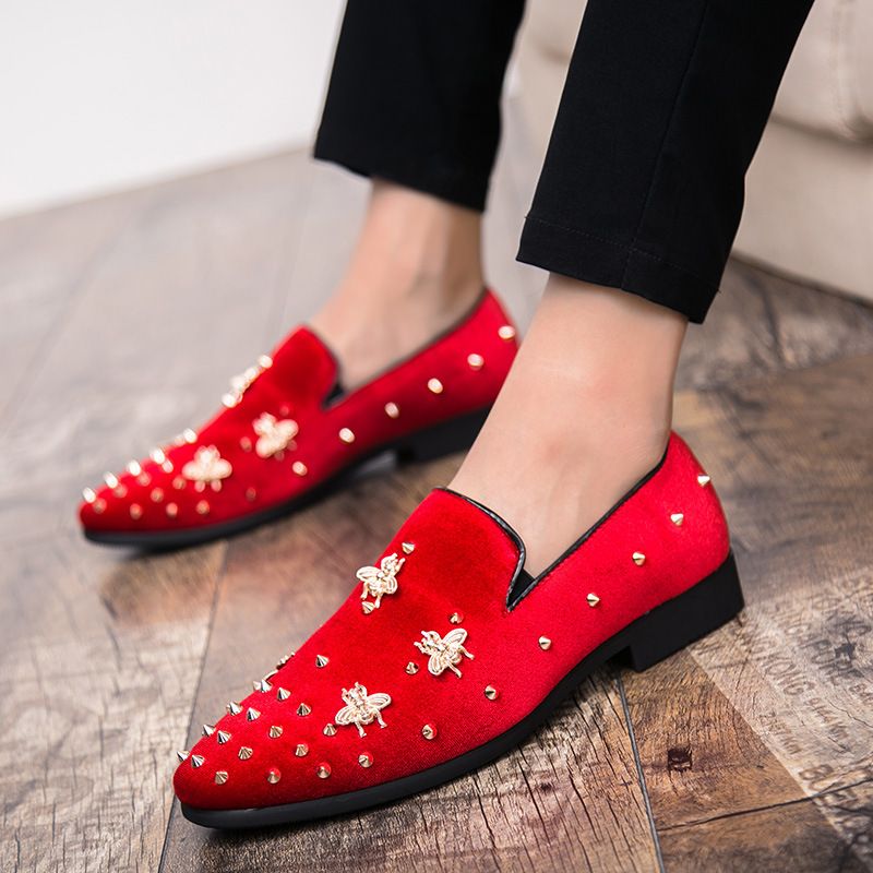 Plus Size Korean Style Fashion Versatile British Small Leather Pointed Toe Casual Hairstylist Men's Shoes_voghion.com