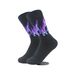 Trendige Harajuku-Style-Socken mit Flammenmuster aus Baumwolle, Street-Hip-Hop-Skateboard-Sportsocken für Damen und Herren._voghion.com