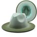 New large brimmed woolen thickened for men and women, gradient dual color top hat, versatile British style felt hat_voghion.com