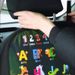 1pc Waterproof Car Seat Cover With Fun Alphabet & Animal Design - Durable Polyester Kick Mat To Protect Against Dirt,_voghion.com