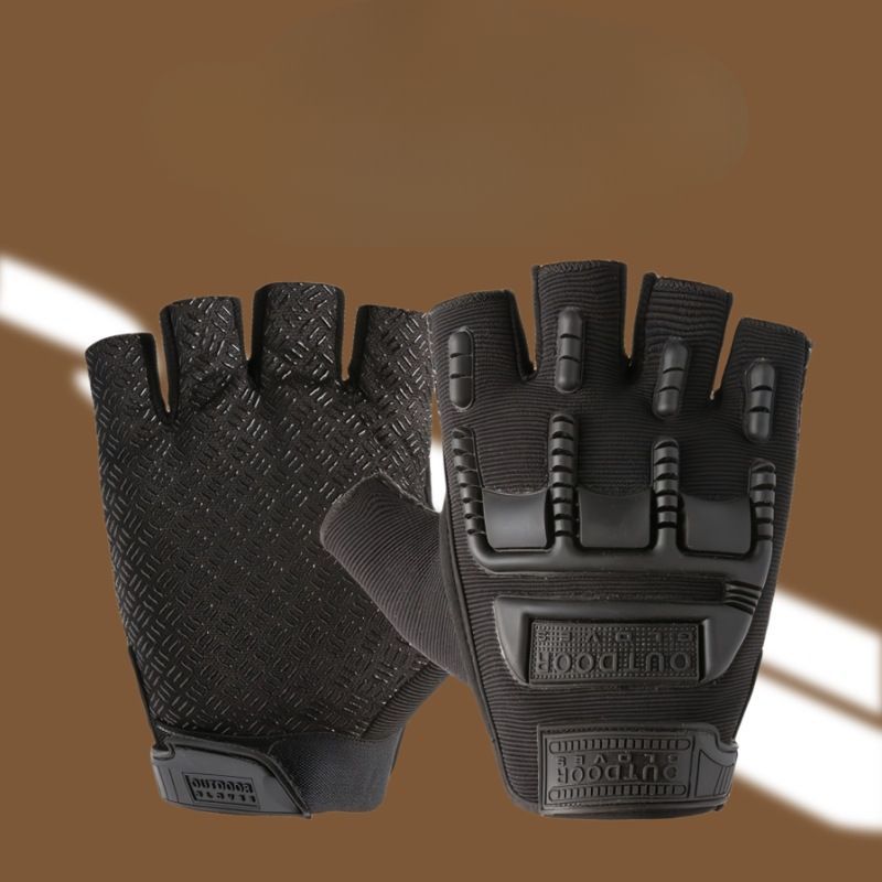 Gants tactiques camouflage demi-doigts pour entraînement militaire, sports pour hommes, fitness, cyclisme, conduite, alpinisme, escalade_voghion.com
