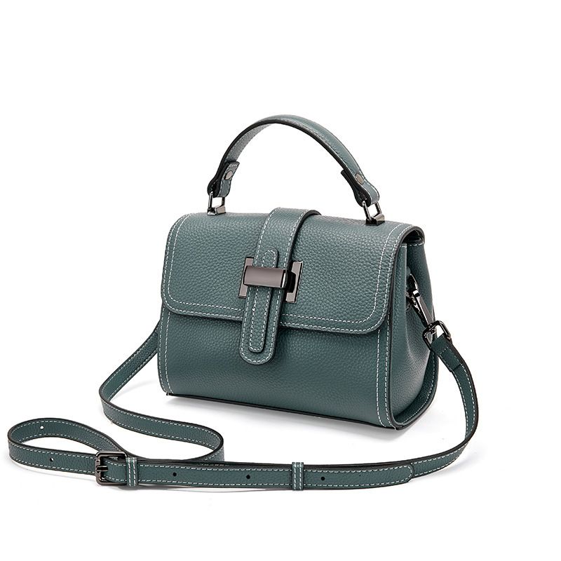 New Fashion Trend Women's Small Crossbody Bag Genuine Leather Women's Bag Versatile One Shoulder Portable Small Square Bag_voghion.com