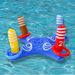 Inflatable Cross Ring Toss Game Water Floating Throwing Hoops For Kids Fun Pool Beach Outdoor Activity Toy For Preschoolers_voghion.com