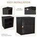 Single SteelWood Quick Easy Combo DIY Cabinet Storage Convenient Sturdy To Fold Install Foldable Design C AntiSlip With Durable_voghion.com