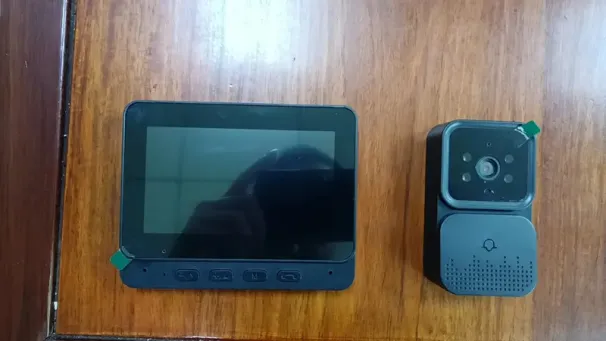 Doorbell Video Intercom Camera Inteligente Wireless Door Bell Night Vision with 4.3inch Screen for Security Smart Home_voghion.com