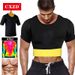 Men Suit Heat Trapping Shapewear Sweat Body Shaper Slimmer Sauna suits Neoprene Thermal Top Fiess Workout Shirt_voghion.com