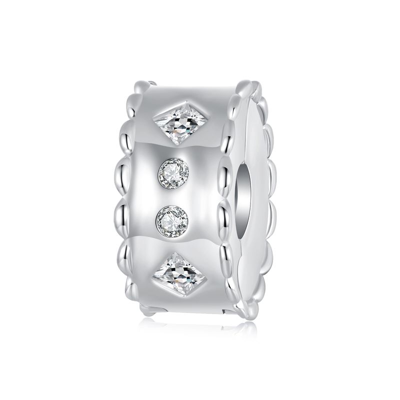 Dreamy Stopper Bead Charm Sterling Silver Charm,BSC1050_voghion.com