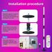 DIY Bluetooth Floor Lamp With RGBIC Color Changing & Wifi Control - Foldable Standing Light For Corner/Desk (16 Million Colors App Control Lighting)_voghion.com