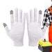 Touchscreen SMS weiße Baumwollhandschuhe Radfahren Radfahren Sporting Fahren für_voghion.com