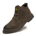 Men's Casual Men's Leather Boots Front Breathable Martin Boots Low Heel Tooling Boots Non-slip Bottom_voghion.com