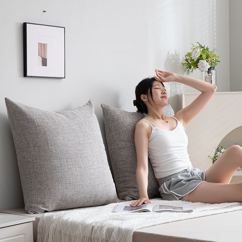 Linen Pillow Sofa Pillow Living Room Pillow Cover Does Not Contain Core Bed Head Large Size Back Cushion Pillow_voghion.com