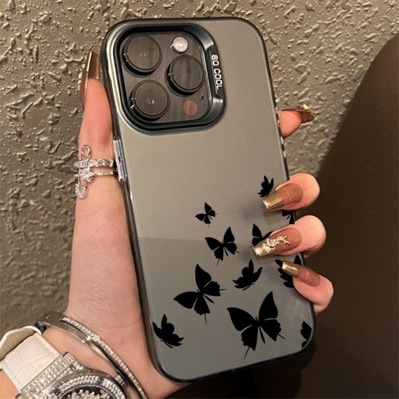 For Xiaomi Mi 11 Lite 5G 14T 14 13T 13 12T 12 Poco X6 X5 F5 F6 M6 Pro 4G Shockproof Drawing Butterfly Phone Case Plating_voghion.com
