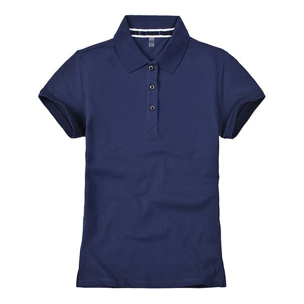 Dametøj Lyserød poloshirt i ren bomuld til kvinder 2024 forår og sommer nyt print pendler basisstil afslappet slank trendy top_voghion.com