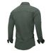 Unbeatable Quality 2024 Autumn New Men's Workwear Zipper Decoration Long Sleeved Plain Color 100 Cotton Shirt 119_voghion.com