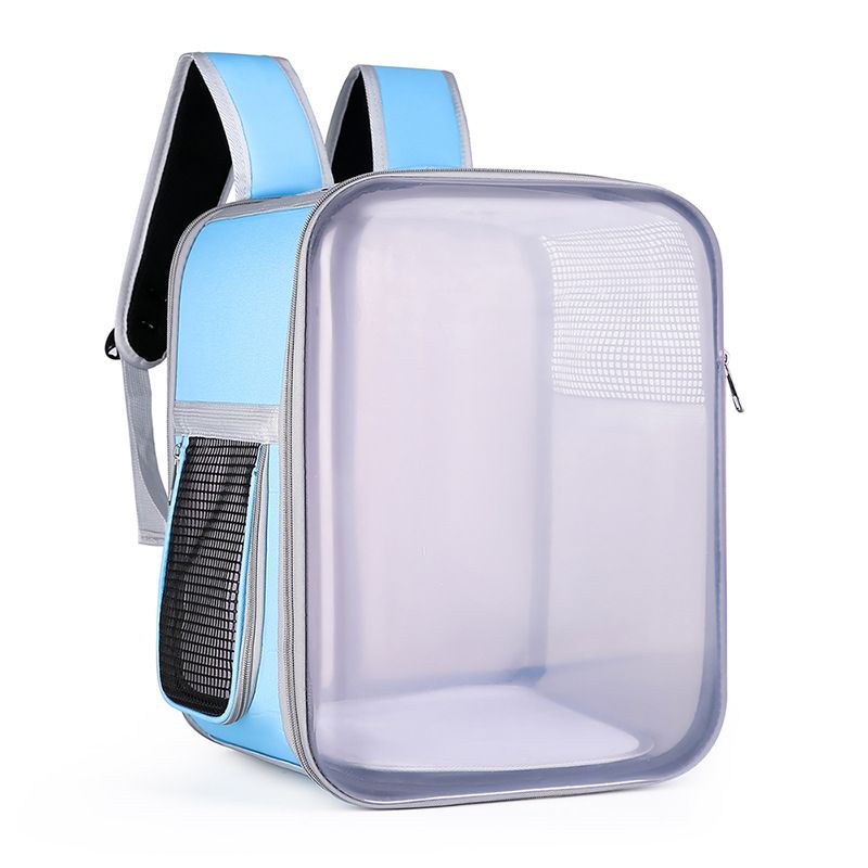 Hongyue Transparent 2022 New Folding Portable Outward Shoulder Pet Bag Three Dimensional Large Space Cat Rice Backpack_voghion.com