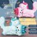 10 hole Gatling Gun Fully Automatic Night Market Electric Luminous Toy Unicorn Bubble Machine_voghion.com