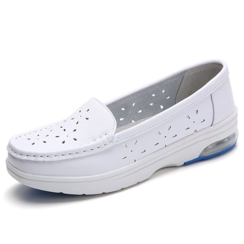 Pantofi de asistentă Pantofi de damă cu talpă moale, ocazional, respirabil, plat și confortabil_voghion.com