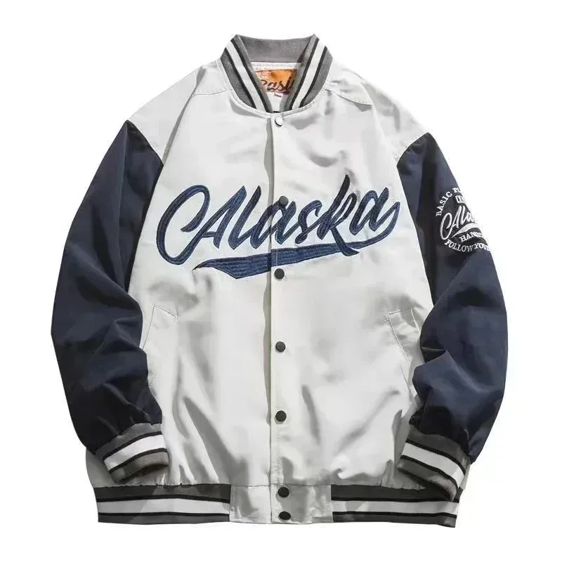 Retro Gothic Alphabet Stickerei Übergroße Motorrad Uniform Baseball Uniform Männer Y2K Neue Trend Harajuku Hip-Hop Joker Jacke_voghion.com