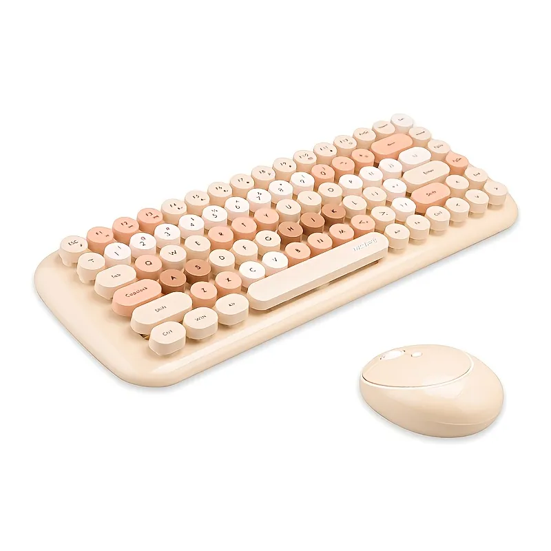 MOFII Candy Mixed Color Wireless 2.4G Keyboard And Mouse Set For Desktop And Notebook_voghion.com