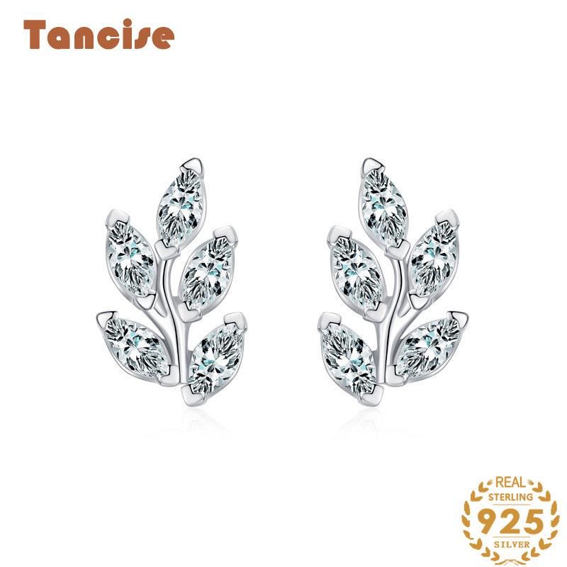 Tancise Orecchini pendenti con zirconi d'argento per le donne Regali per feste di matrimonio_voghion.com