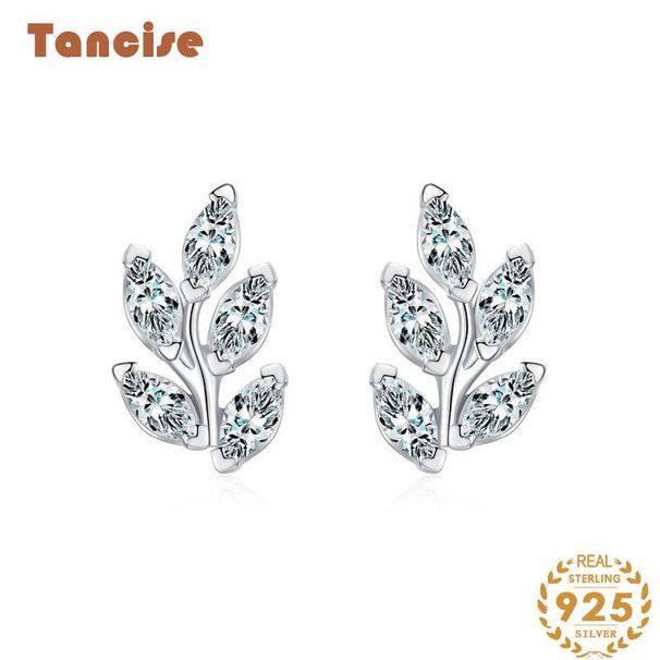 Tancise Orecchini pendenti con zirconi d'argento per le donne Regali per feste di matrimonio_voghion.com